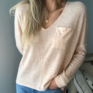 Peachy Cream Light Sweater